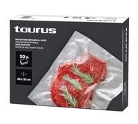 Taurus - Pack de sacs pour emballage sous vide 20x30 cm, 50 unités, sous-vide, pour la conservation des aliments