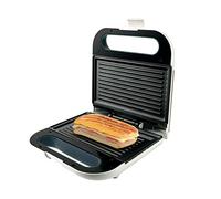 Taurus Phoenix Luxe - Grill électrique Inox avec gril 800W, Sandwich et croque monsieur, Plaques anti-adhésives, Voyants d'alimentation et pré-chauffage, Blanc