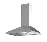 Taurus PR90IXAL Hotte aspirante décorative en acier inoxydable, largeur 90 cm, 650 m3/h d'extraction, 3 vitesses, commandes mécaniques, efficacité A, 200 W, filtres aluminium lavables multicouche, LED