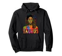 Taurus Queen Loc'd Black Woman African Zodiac Birthday Women Sweat à Capuche