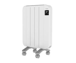 Taurus Radiateur électrique Népal 1000, 4 éléments, 1000 W, mur ou pied, thermostat réglable, programmation 24h/24, 7j/7, écran LCD, silencieux, bouton d'arrêt total