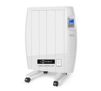 TAURUS - Radiateur Électrique WIFI Malbork Connect 600W | 3 Modes + Température Ajustable | Peut être Accroché | Roues + Support | APP Alexa Google Home | Adapté aux Salles de Bains IP24 | Écran LCD