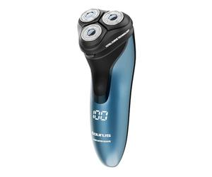 Taurus - Rasoir électrique homme + 100 min | 3 têtes flottantes Total Curve Technology | Sec et humide IPX7 | Tondeuse intégrée | Sans fil ergonomique pour voyage