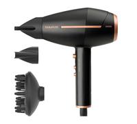 Taurus Shining 2400 Ionic - Sèche-cheveux 2400W, 2 vitesses, 3 températures, Bouton d'air froid, Moteur AC, Technologie Ionique anti-frisottis, 2 concentrateurs et diffuseur, Noir