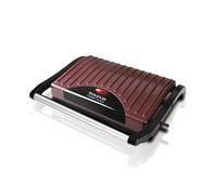 Taurus Toast & Co - Machine à sandwich/panini Toast & Co électrique 700 W avec plaques de gril antiadhésives, couvercle pivotant, crochet de fermeture fixe, bac à graisse, Bourgogne
