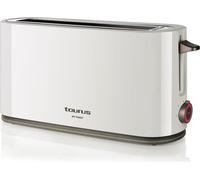 Taurus Toaster 1 Slice White 1000W avec 7 niveaux de brunissement et une longue fente