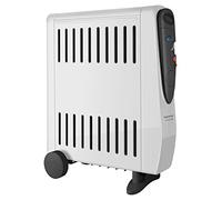 Taurus Tuareg 2500 - Radiateurà bain dʼhuile 2500W, 3 niveaux de puissance, Double effet : radiation et convection, Thermostat, Humidificateur intégré, Poignée et roues, Rangement de câble, Gris