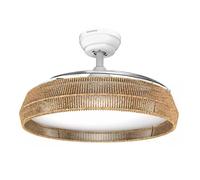 Taurus Ventilateur de plafond FA006L 107 cm – pales rétractables, LED 36W, moteur CC, 6 vitesses