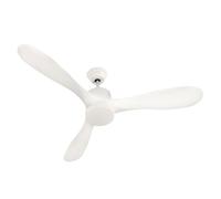 Taurus Ventilateur de plafond Fresko Pure 3B 40 W, 3 pales, diamètre 132 cm, moteur CC, ultra silencieux, 3 types de lumière, 6 vitesses, fonction été/hiver, minuteur 8 h
