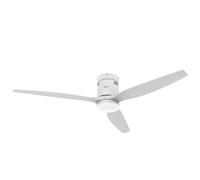 Taurus Ventilateur de plafond Polar 3B Pure Ultra silencieux - Lumière LED plafonnier réglable intégrée - Diamètre 132 cm - 30W - Blanc