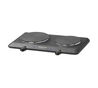 Taurus Volcano Duo Noir, Acier inoxydable Comptoir 120 cm Plaque scellée 2 zone(s)