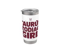 Taurus Zodiac Girl Taurus Birthday Gobelet isotherme en acier inoxydable double paroi