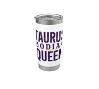Taurus Zodiac Queen Taurus Birthday Gobelet isotherme en acier inoxydable double paroi