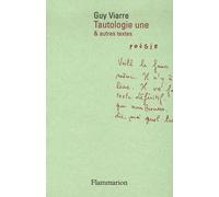 Tautologie Une - Suivi De Le Museau Mis Et De Devant Le Temps