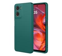 TAUYN Coque pour Motorola Moto G15 / Moto G15 Power, Très Mince Doux Liquide Silicone Housse, TPU Silicone Antichoc Protection Etui, Vert Foncé