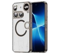 TAUYN Coque pour Nothing Phone 3, Slim TPU Bumper + Arrière Clear PC, avec MagSafe Protection Antichoc et Résistante aux Rayures, Airbag aux 4 Coins Résistant aux Chutes Case Cover. Noir