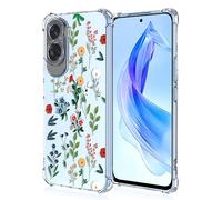 TAUYN Fleurs Motif Coque pour Honor 90 Lite, Transparent Silicone Girls Protecteur Housse, Souple TPU Bumper Antichoc Étui, Art Floral