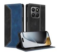TAUYN Housse Folio en Cuir pour Honor 400 Smart 5G | Premium PU/TPU Cuir Portefeuille Etui Housse, avec Deux Emplacements pour Cartes, Mince et légère Flip Case Cover. Bleu foncé