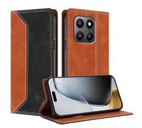 TAUYN Housse Folio en Cuir pour Honor 400 Smart 5G | Premium PU/TPU Cuir Portefeuille Etui Housse, avec Deux Emplacements pour Cartes, Mince et légère Flip Case Cover. Noir
