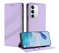 TAUYN Housse Folio en Cuir pour Realme C71 4G, Premium PU/TPU Cuir Portefeuille Etui Housse, avec Fentes pour Cartes, Fermeture Magnétique, Antichoc Flip Case Cover. Violet Clair