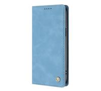 TAUYN Housse Folio en Cuir pour Vivo X300 E | Protection Complète Premium PU Cuir Portefeuille Etui Housse, Design à Rabat Magnétique Antichoc Case Cover. Bleu ciel