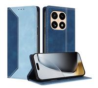 TAUYN Housse Folio en Cuir pour Xiaomi 15T | Premium PU/TPU Cuir Portefeuille Etui Housse, avec Deux Emplacements pour Cartes, Mince et légère Flip Case Cover. Bleu Clair