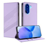 TAUYN Housse Folio en Cuir pour Xiaomi Redmi A5 4G, Premium PU/TPU Cuir Portefeuille Etui Housse, avec Fentes pour Cartes, Fermeture Magnétique, Antichoc Flip Case Cover. Violet Clair