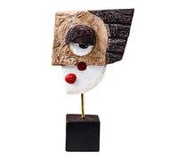 Tauzveok Decoration Salon Moderne Objet,Oeuvre d'art Sculpture Decoration Figurine Deco Moderne Objet Penseur Silence Statue,21 * 11.5cm