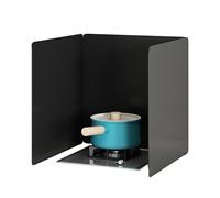 Tauzveok Plaque Anti Éclaboussures Pliable, Noir Plaque Anti Projection Cuisine, Protege Mur Cuisine, Plaque INOX Cuisine, pour Cuisinière, Cuisiner, Camping,B50*50 * 50cm