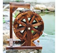 Tauzveok Roue à Eau Fontaine Patio Jardin Aquatique de la Feng Shui Roues Cour extérieure Pompe décorative Fontaine 30cm