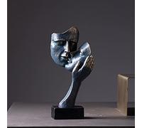 Tauzveok Sculpture décorative représentant Un Couple d'amoureux Bronze Sculpture Moderne Résine Bureau Accueil Penseur Statues d'art De Décoration Artisanat Créatif Ornements,Character e