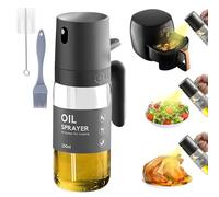 TAVADA 250ml Spray Huile Cuisine,Pulvérisateur D'huile en Verre,Vaporisateur Huile avec 2 Types de Brosses,Vaporisateur pour Friteuse d´Air,Bouteille Huile pour Cuisiner,Griller,Cuire au four,Salade