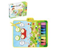 TAVADA Tapis Piano Bebe avec 10 Animaux,Tapis Musical bébé,Jouets pour Bébés 1 2 3ans,Tapis de Danse,Tapis de Jeu Musique Cadeaux de Noël et d'anniversaire pour Les Garçons et Les Filles (90CM*70CM)