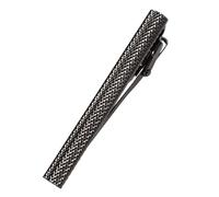 [TAVARAT] Pince à cravate pour homme Moletage noir argenté Pince à cravate Tps-095, free, Métal non précieux, Pas de gemme