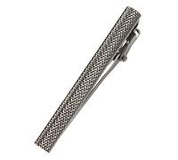 [TAVARAT] Pince à cravate pour homme Moletage noir argenté Pince à cravate Tps-095, free, Métal non précieux, Pas de gemme