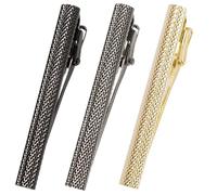 [TAVARAT] Pince à cravate pour homme Moletage noir argenté Pince à cravate Tps-095, free, Métal non précieux, Pas de gemme