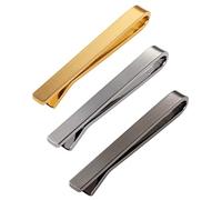 [Tavarat] Pinces à cravate pour homme, noir et argent, épingle à cravate fabriquée au Japon Tps-014, free, Bronze phosphoreux, Pas de gemme