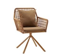 Tavaro Korvik - Chaise rembourrée Marron