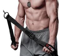 TAVIEW Attache de câble pour Triceps (Deux Longueurs intégrées en Une) Une Plus Grande Amplitude de Mouvement, Sangles d'extension pour Triceps