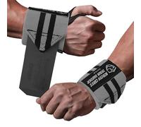 TAVIEW Bandes de poignet pour haltérophilie avec boucle de pouce robuste, musculation, cross-training, bodybuilding. 45,7 cm de qualité professionnelle pour l'entraînement au gym, hommes et femmes