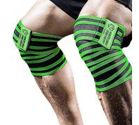 TAVIEW Paire de coudières pour haltérophilie (1 paire), coudières élastiques de 119,4 cm et de compression, dynamophilie, fitness, entraînement croisé et gym, coudières d'haltérophilie (183 cm, vert