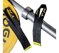 TAVIEW Paire de Sangles de Poignet pour haltérophilie Olympique, haltérophilie, Musculation, Musculation, Crossfit - en Coton Robuste - Jaune