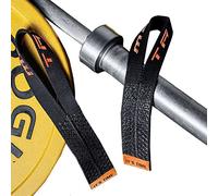 TAVIEW Paire de Sangles de Poignet pour haltérophilie Olympique, haltérophilie, Musculation, Musculation, Crossfit - Bandes de Poignet en Coton très résistantes (Orange)