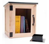TAVIMOJO Free Little Library Box Kit d'extérieur, mini bibliothèque de partage, boîte à livres extérieure, rangement de livres résistant aux intempéries, boîtes d'échange de livres interdites, boîte
