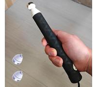 Tavkomco Canne Aveugle télescopique Ultra Courte - Canne d'escalade Pliante en Alliage de Titane Qui, pour Les aveugles ou Les malvoyants, Pointe de béquille en Option(C,125cm(49in))