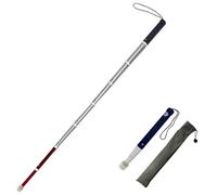 Tavkomco Canne de Guidage pour Personnes âgées aveugles réfléchissantes en Alliage de Titane pour Outil d'aide aux Aides à la mobilité, avec Pointe de Canne à Guimauve à Visser(A,138cm/54.3in)