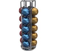Tavolaswiss Porte-capsules 50.VERTUO rotatif acier 11,6 x 11,6 x 31,5 cm