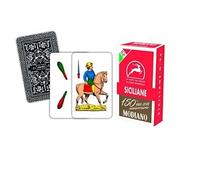 TAVOLOVERDE CARTES A JOUER SICILIANE RED 150 MODIANO USPC 300083