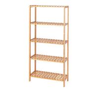 tavora Étagère en Bambou 5 Compartiments 60x26x130 cm, Naturelle