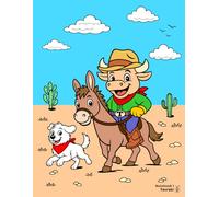 Tavraki the Cowboy Bull Notebook 1: Meet the Crew: A kids’ notebook with a cowboy story, a coloring page, and lined pages for writing